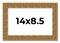 Photo Size Sculpted Black Picture Frame - UV Acrylic, Foam Board Backing, Hanging Hardware